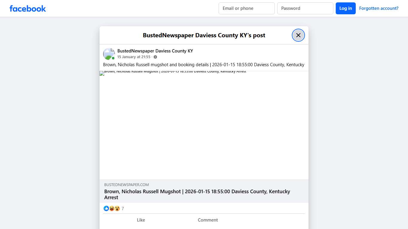 Brown, Nicholas... - BustedNewspaper Daviess County KY Facebook