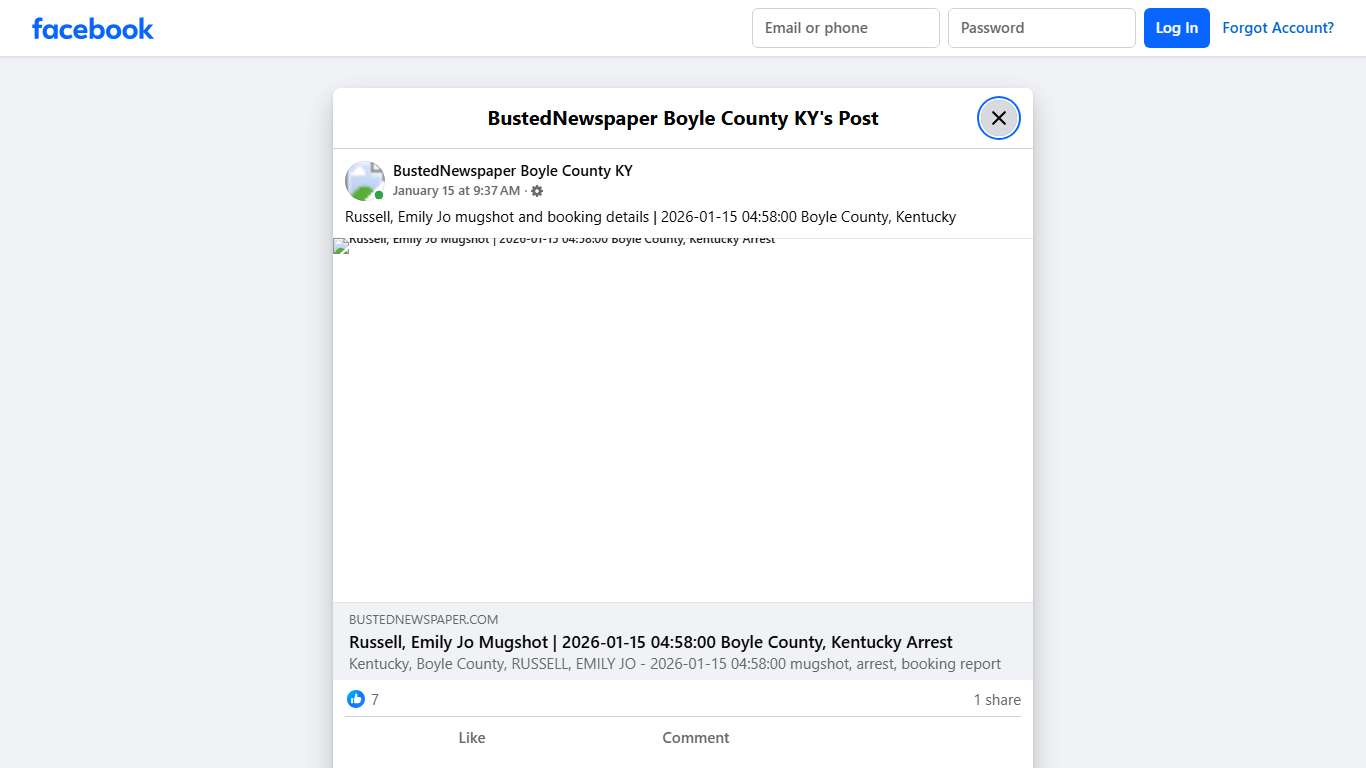 Russell, Emily Jo... - BustedNewspaper Boyle County KY Facebook